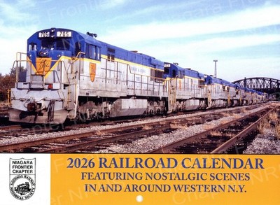 2026 Railroad Calendar Featuring Nostalgic Scenes In & Around Western NY