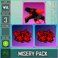 Roblox World Zero WZ - MISERY DRAGON and AURAS - 3 PACK