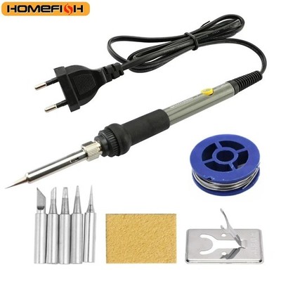 60W Adjustable Temperature Soldering Iron Electric Welding Repair Tool