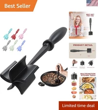 Meat Chopper Hamburger Grinder Food Tenderizer Kitchen Tool Nylon Black