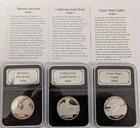 Monroe Doctrine, CA Gold Rush, & Tom's Cabin Danbury 1/2 Troy oz Silver Am Hist