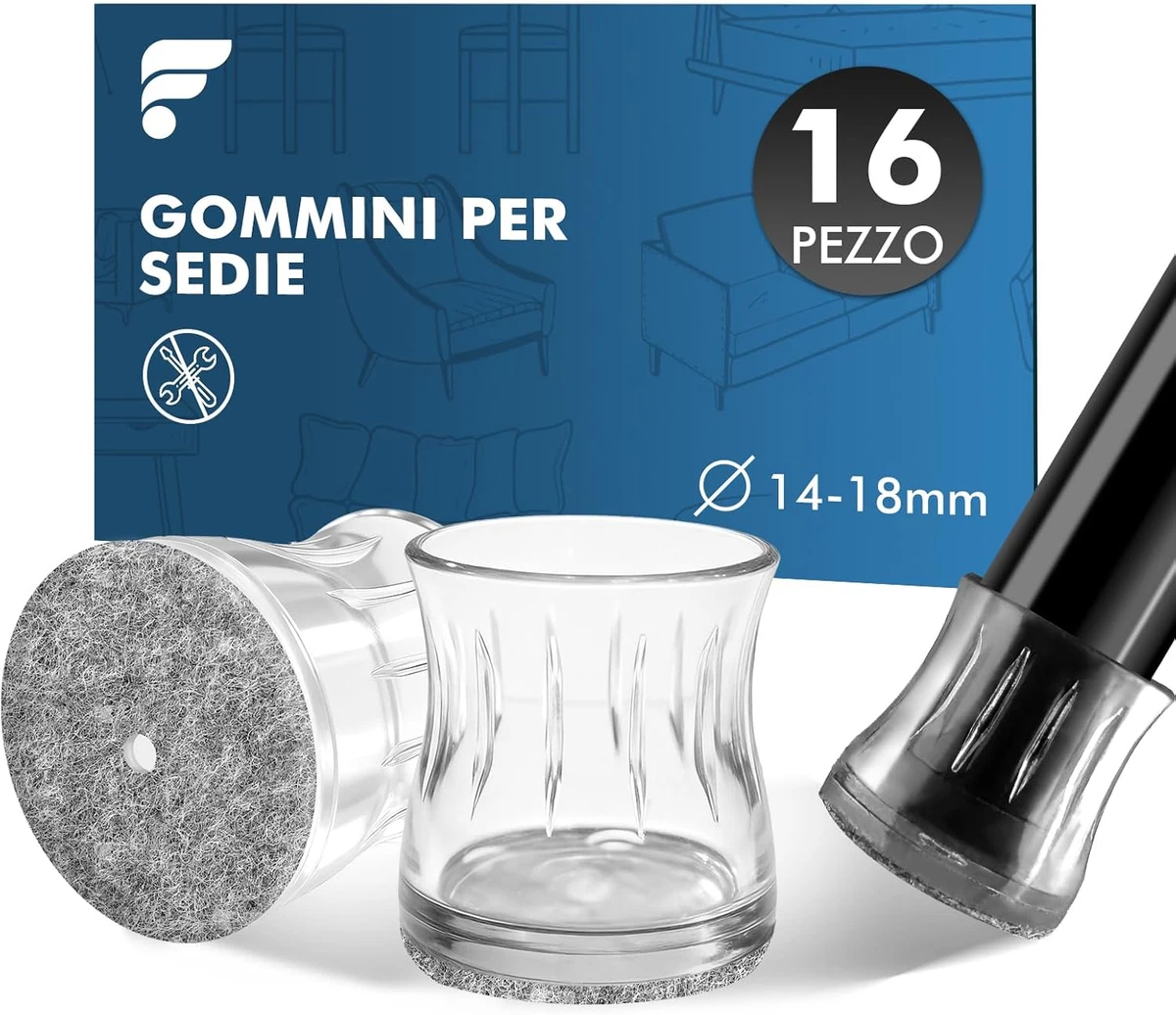 HEIBTENY 12 piedini in gomma trasparenti per gambe della sedia, tappi rettangolari, per sedie da giardino, per gambe della sedia HEIBTENY 12 piedini in gomma trasparenti per gambe della sedia, tappi rettangolari, per sedie da giardino, per gambe della sedia