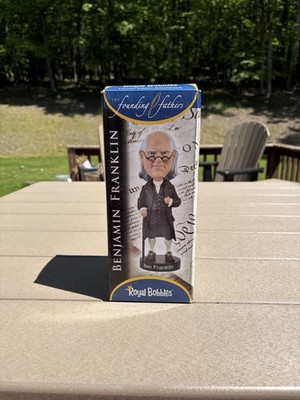 NEW - Royal Bobbles - Benjamin Franklin Bobblehead - Founding Fathers L/E