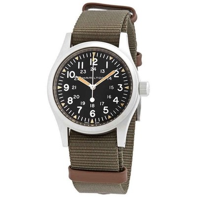 Hamilton Khaki Field Automatik Schwarz Zifferblatt Casual H69439931 Herrenuhr