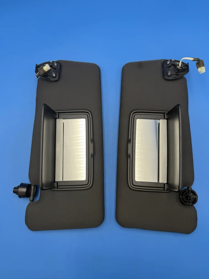 09-20 NISSAN Z34 370Z CUPÉ JUEGO DE 2 PARASOL DELANTERO DERECHO E IZQUIERDO NEGRO OEM Foto 2 de 3