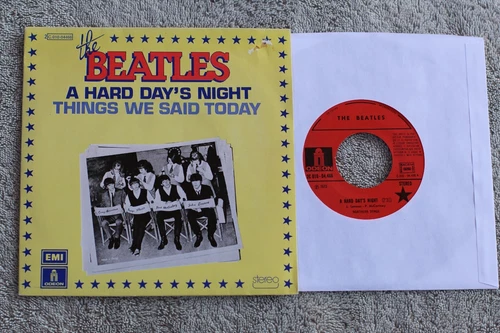 The Beatles  - A Hard Day's Night -  French Picture Sleeve PS 7"