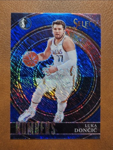 Luka Doncic [Blue] #6 2020 Panini Select Numbers card