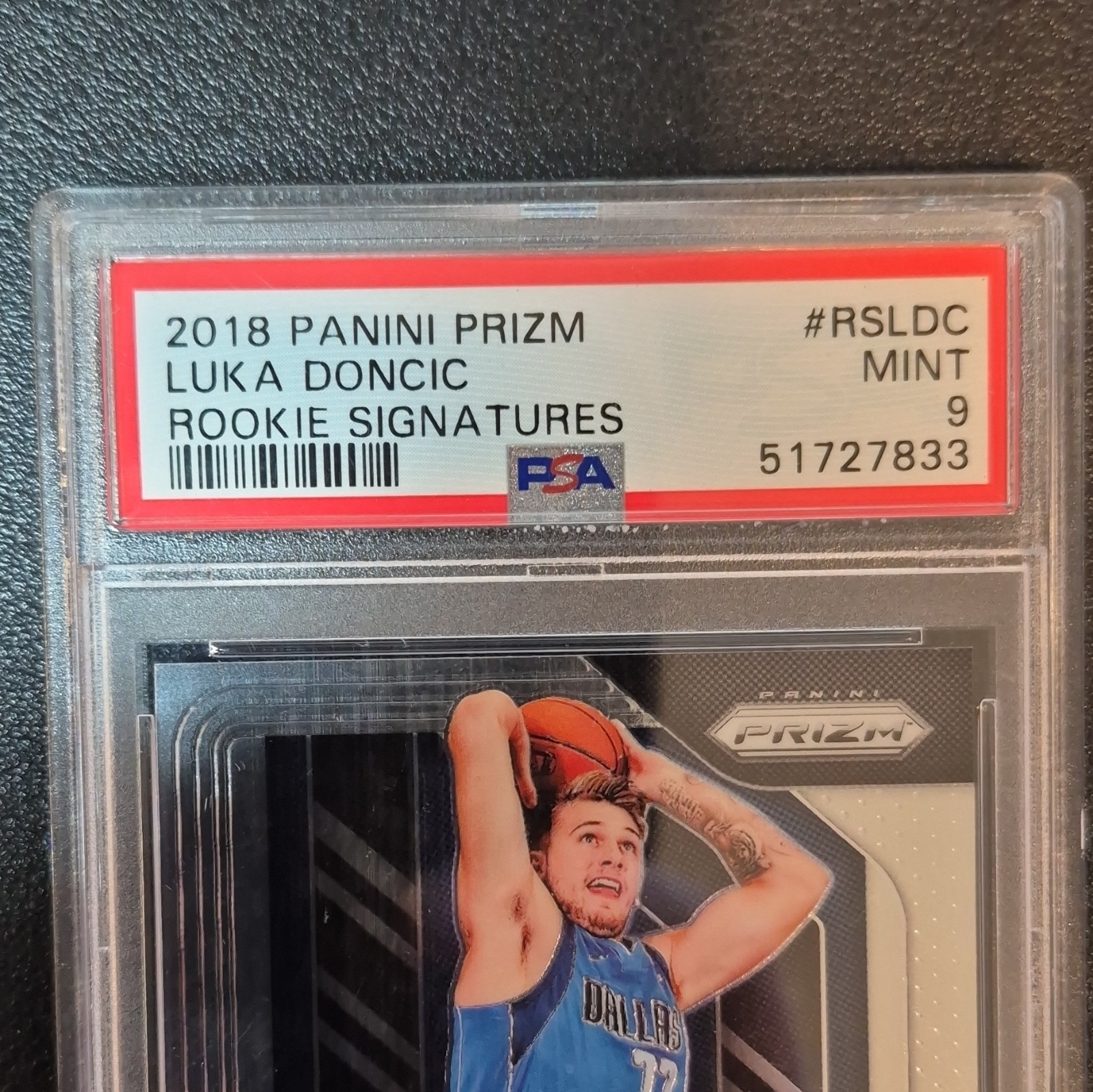 Panini Prizm 2018-19 Luka Doncic Rookie Signatures RS-LDC PSA 9 Auto 51727833 view 10
