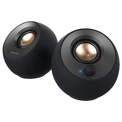 CREATIVE SP-PBLV2-BU Pebble V2 USB Typ-C Netzteil Aktivlautsprecher 8W Schwarz