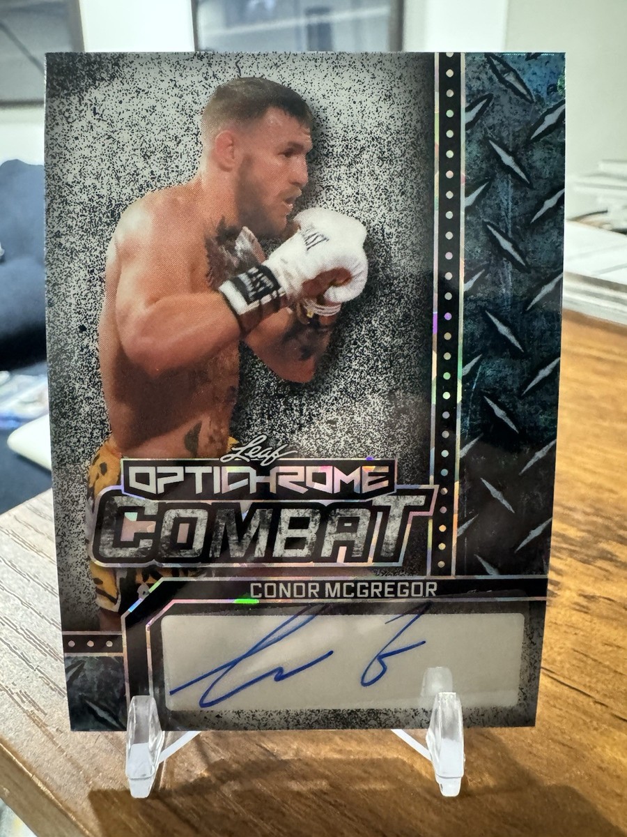 2025 LEAF OPTICHROME COMBAT CONOR MCGREGOR AUTO #1/1 | eBay