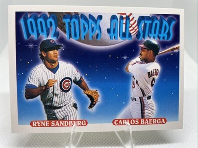 1993 Topps - 1992 Topps All Stars Ryne Sandberg, Carlos Baerga #402