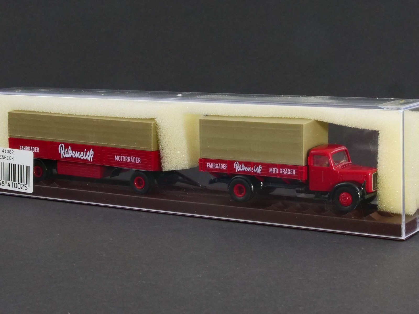 Brekina 41002 Magirus S 3500 Trailer Rabeneick 1:87 Mint! OVP 1706-18-11