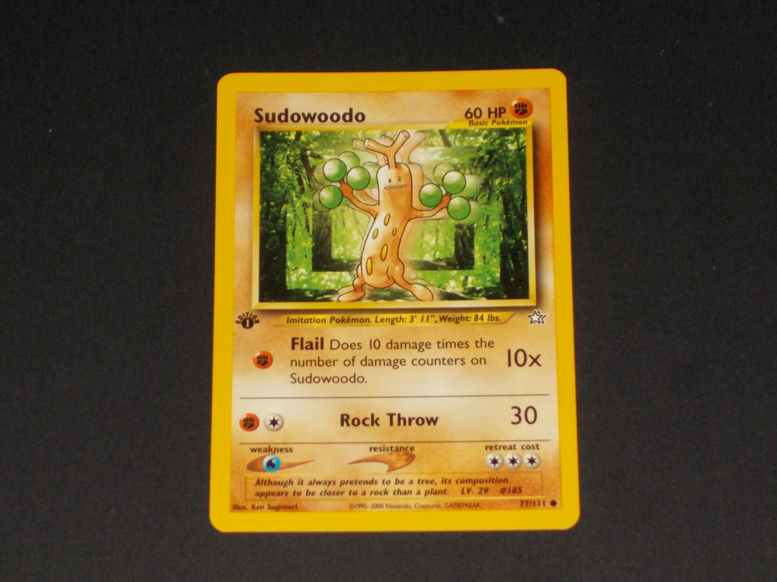 Pokemon Sudowoodo #77/111 - Neo Genesis Set - FIRST EDITION !!!