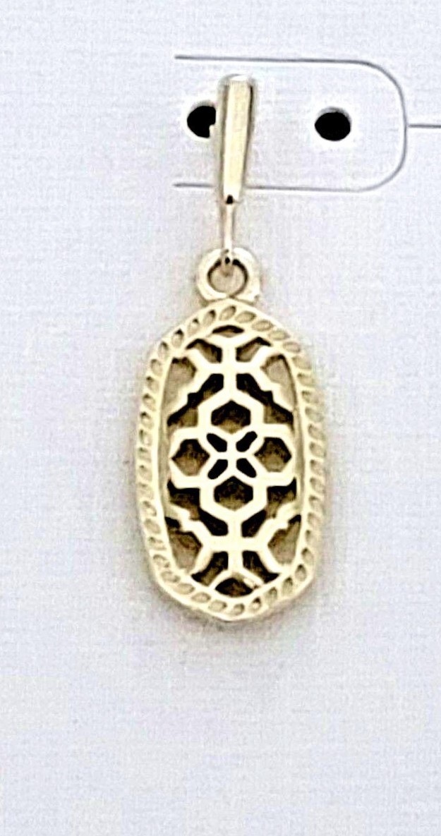 Kendra Scott Lee Drop Earrings in Gold Plated Filigree thumbnail 2