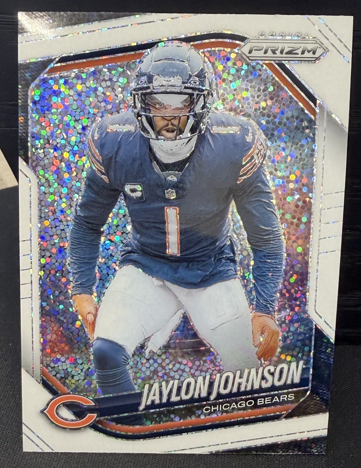 Panini 2025 Prizm Jaylon Johnson - Bears #44 WHITE SPARKLE SSP