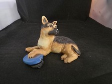 1987 The Franklin Mint German Shepherd Figurine