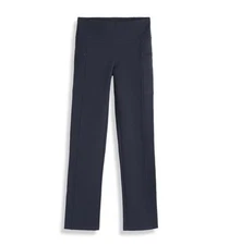 Ibex Lizzi Tavern Pant Womens L Gray Merino Wool Pull On Zip Pocket Straight Leg