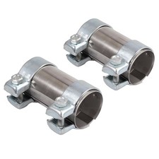 2x Rohrverbinder Doppelschelle Auspuff Abgasanlage Ø 55 mm x Länge 125 mm