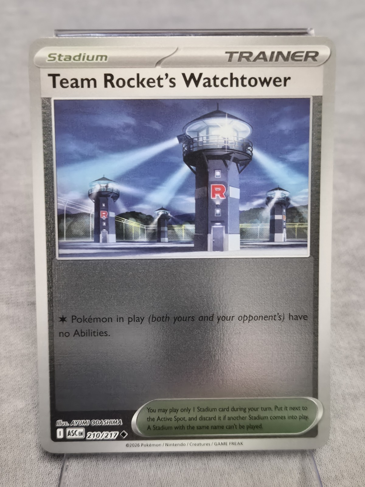 Team Rocket's Watchtower 210/217 Pokemon Ascended Heroes Reverse Holo ASC