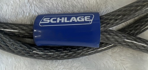 Schlage Four Feet Long And 3/8" Dia. Flexible Bike Steel Cable Lock - Picture 3 of 10