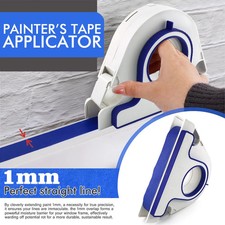 Painter Masking Tape Applicator with Corner Attachment for Window Door Frames