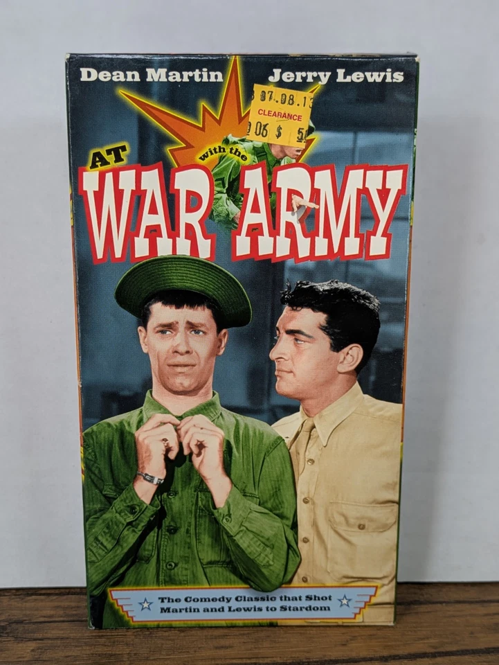 VHS Tape - 1997 At War with the Army, Dean Martin Jerry Lewis Foto 2 de 4