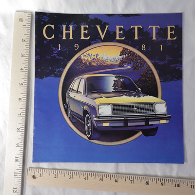 1981 Chevrolet CHEVETTE Dealer Sales Brochure Vintage Car Ad