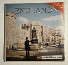 View-Master ENGLAND Nations of the World - B156 - 3 Reel Set  Booklet V8 