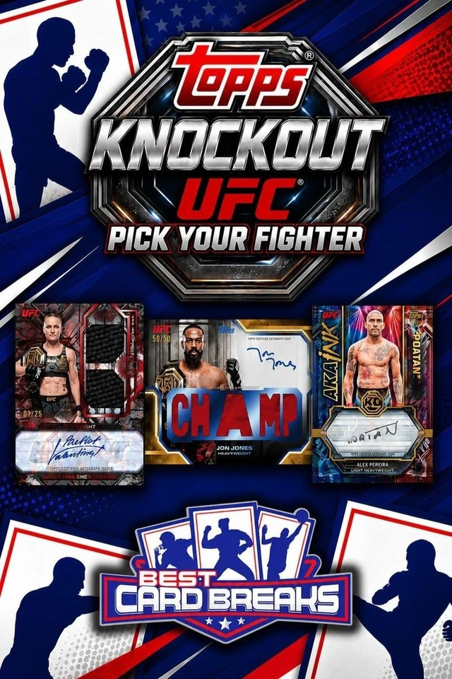 2026 Topps Knockout UFC 8 Box Case Pick Your Fighter #2!