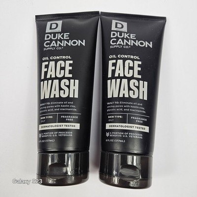 Duke Cannon Supply Co Oil-Control Face Wash Built To Eliminate Oil 6 Oz Lot Of 2