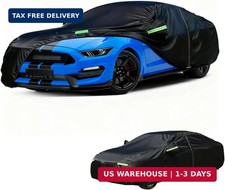 Car Cover for Sedan Waterproof All Weather Snowproof UV Windproof Outdoor Full C