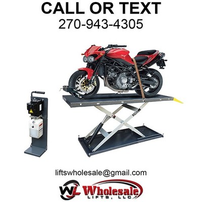 New AMGO MC-1200 Motorcycle & ATV Lift 1,200 lb Electric/Hydraulic