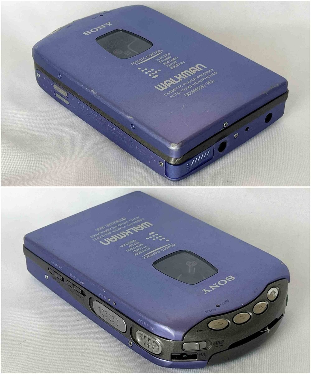 SONY WM-EX922 1997 Walkman Purple Vintage Cassette Player Tested