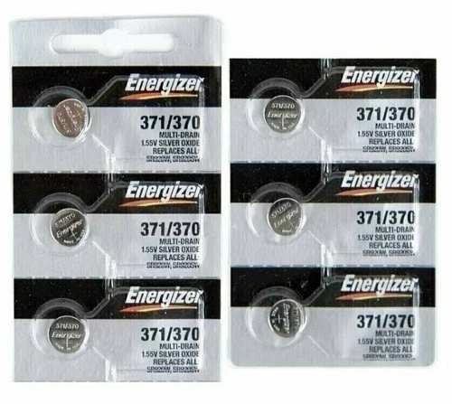 6 Pcs Energizer Watch Batteries 371 / 370 SR920SW SR920W