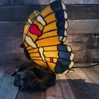 Vintage  Tiffany Style Butterfly Lamp