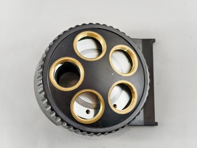OLYMPUS 5 POSITION OBJECTIVE TURRET/NOSEPIECE FOR BX40 MICROSCOPE