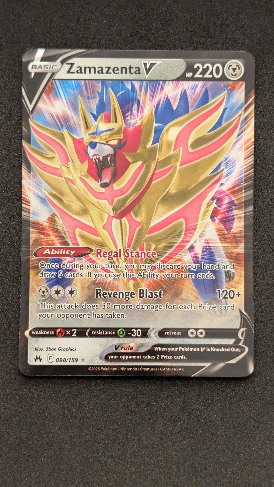 Zamazenta V - Crown Zenith #98 Price & Value ($0.92) | PokeScope