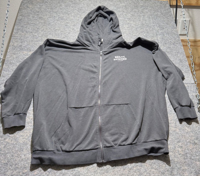 Divided H&M  Relax Rewind lightweight dark gray full zip hoodie-Sz XL