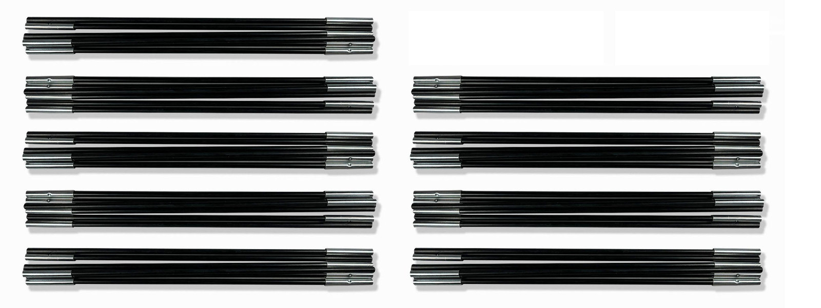 Royal Biarritz 6 Tent, Complete Set of Fibreglass Tent Poles