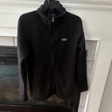 Patagonia Women’s Black Full Zip Fleece Jacket Outdoor Mid-Length Casual