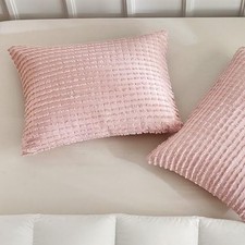Pillow Covers Queen Standard Pillow Cases Soft 26" x 20" Pack of 2 Pink
