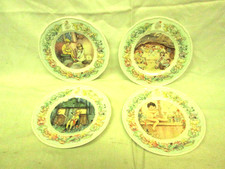 Royal Worcester The Peter Pan Collection Plates x 4 Elisabeth Woodhouse 1988.