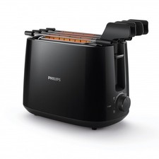 Philips HD258390 Grille-Pain Noir 600W 8 Programmes 2 Compartiments