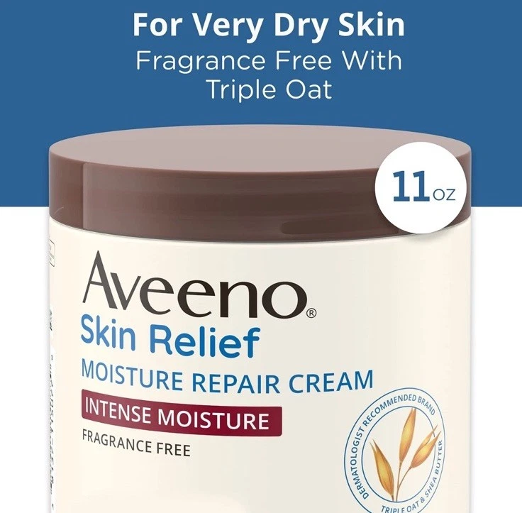 Aveeno Skin Relief Intense Moisture Repair Cream with Triple Oat Complex, - Image 2 of 4