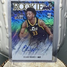 2020-21 Panini NBA Hoops Rookie Ink Elijah Hughes Utah Jazz Autograph RI-EHU