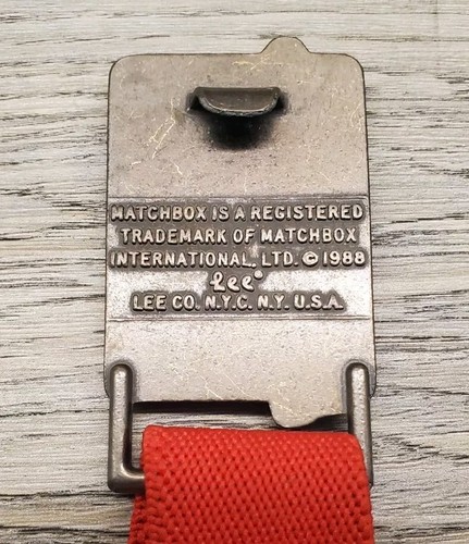 Vintage Matchbox Belt & Buckle 1988 LEE CO. Car #61 Kids Size "Free Shipping" - Picture 5 of 8