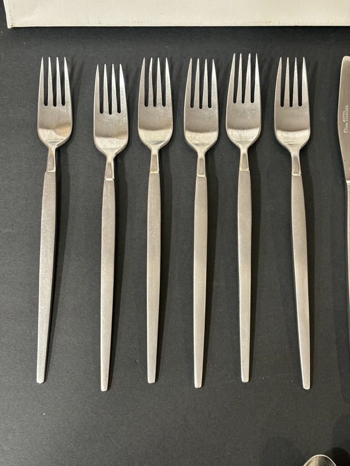 Vintage SRI Stanley Roberts Japan ASTRO MCM Flatware Stainless 20