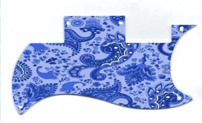 Pickguard Graphical Custom  to fit Epiphone SG Special VE Paisley Blue