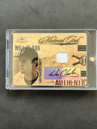 Will Clark 2004 Timeless Treasures Material Ink Auto Autograph Jersey Relic