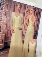 Mary  s Modern Maids Banana Mothers Evening Special Occasion Dress size 16 Jacket